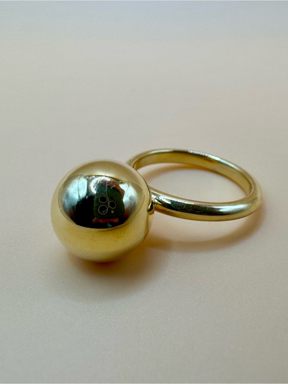 Tiffany & Co 18K Yellow Gold Large HardWear Ball Ring - Picture 3 of 11